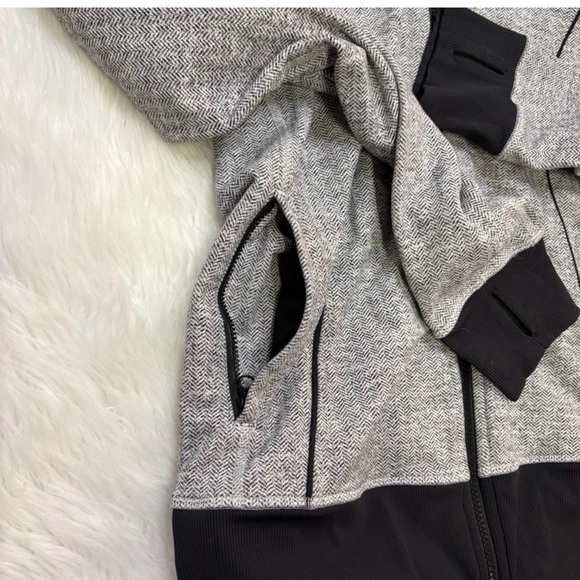 Lululemon Asana herringbone full zip jacket size 12 - Picture 3 of 6